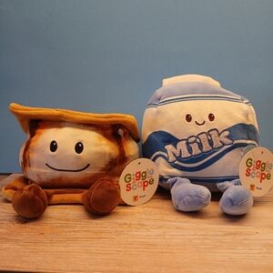 Giggle Scape Plush Toys, Milk and Smores Plush, New with Tags